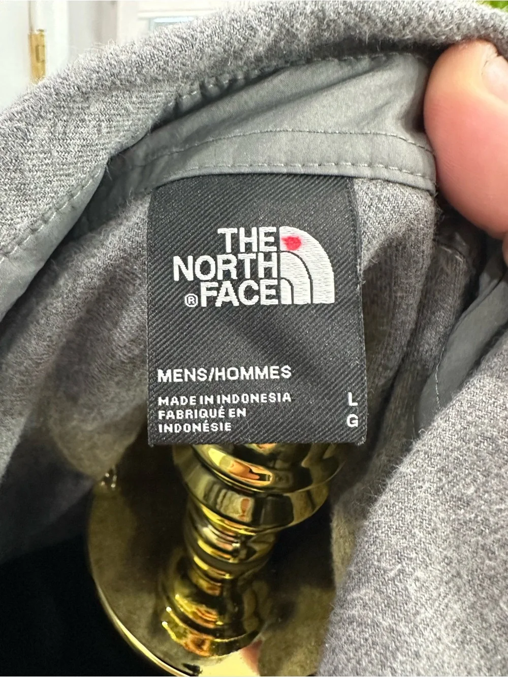 The North Face Gray Button-Down Casual Shirt